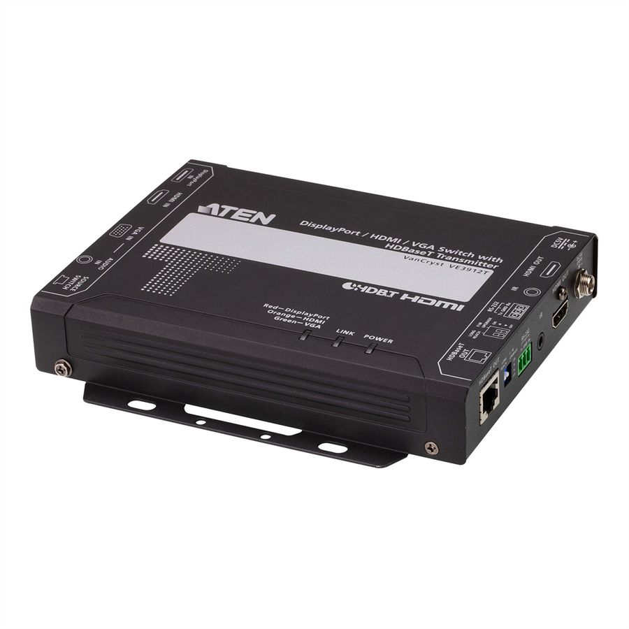 ATEN VE3912T Switch DisplayPort / HDMI / VGA avec émetteur HDBaseT