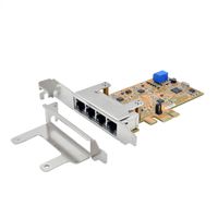 EXSYS EX-6084 Carte PCIe 4 ports Quad Ethernet 1Gigabit