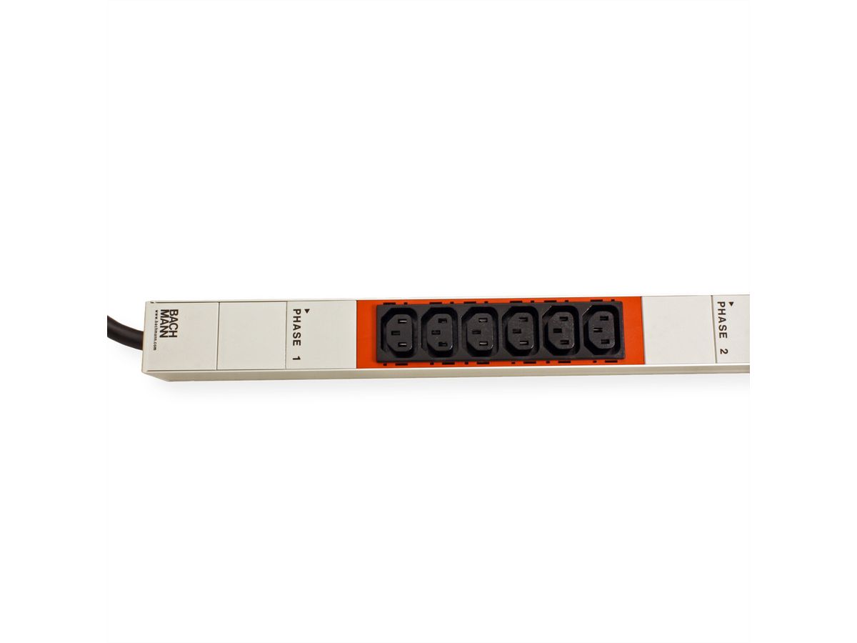 BACHMANN IT PDU ALU 0U 18x C13 CEE 3x16A rouge