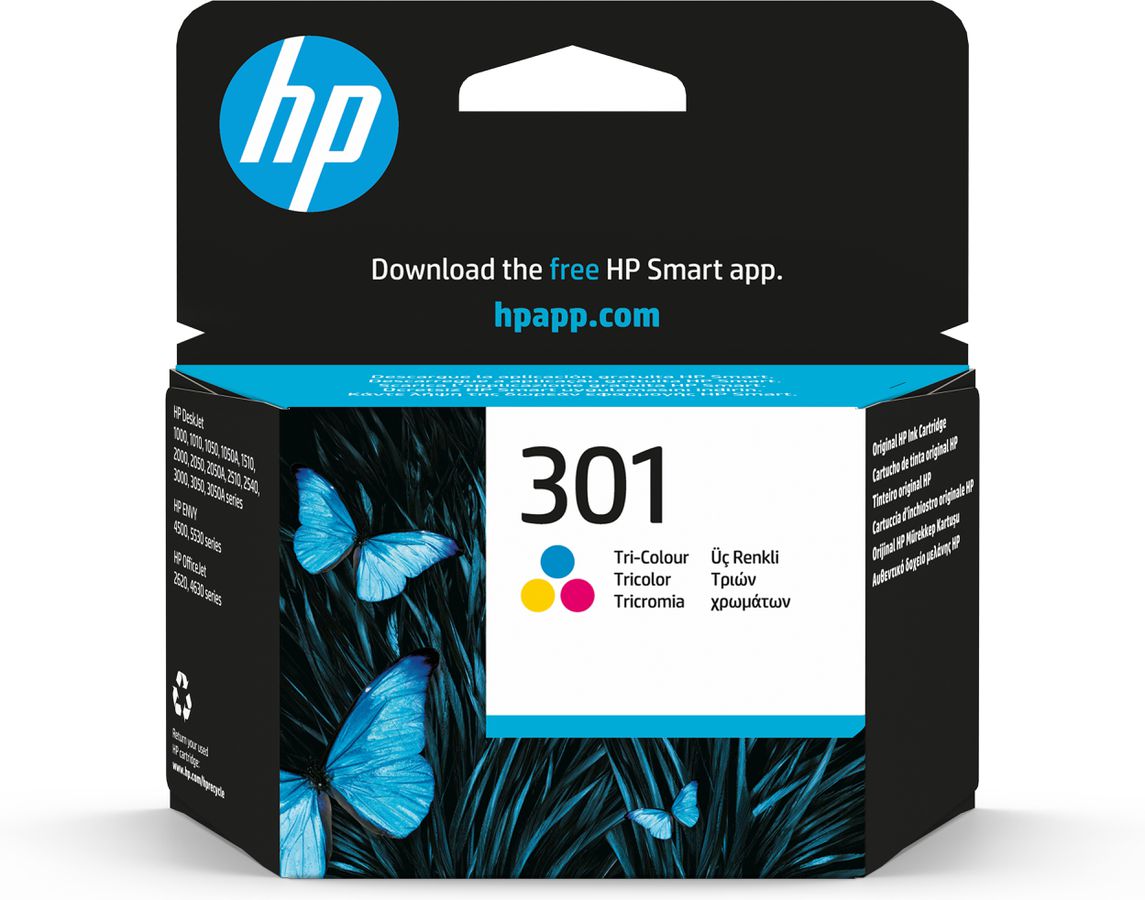 HP 301 Tri-color Ink Cartridge cartouche d'encre Original cyan, magenta, Jaune