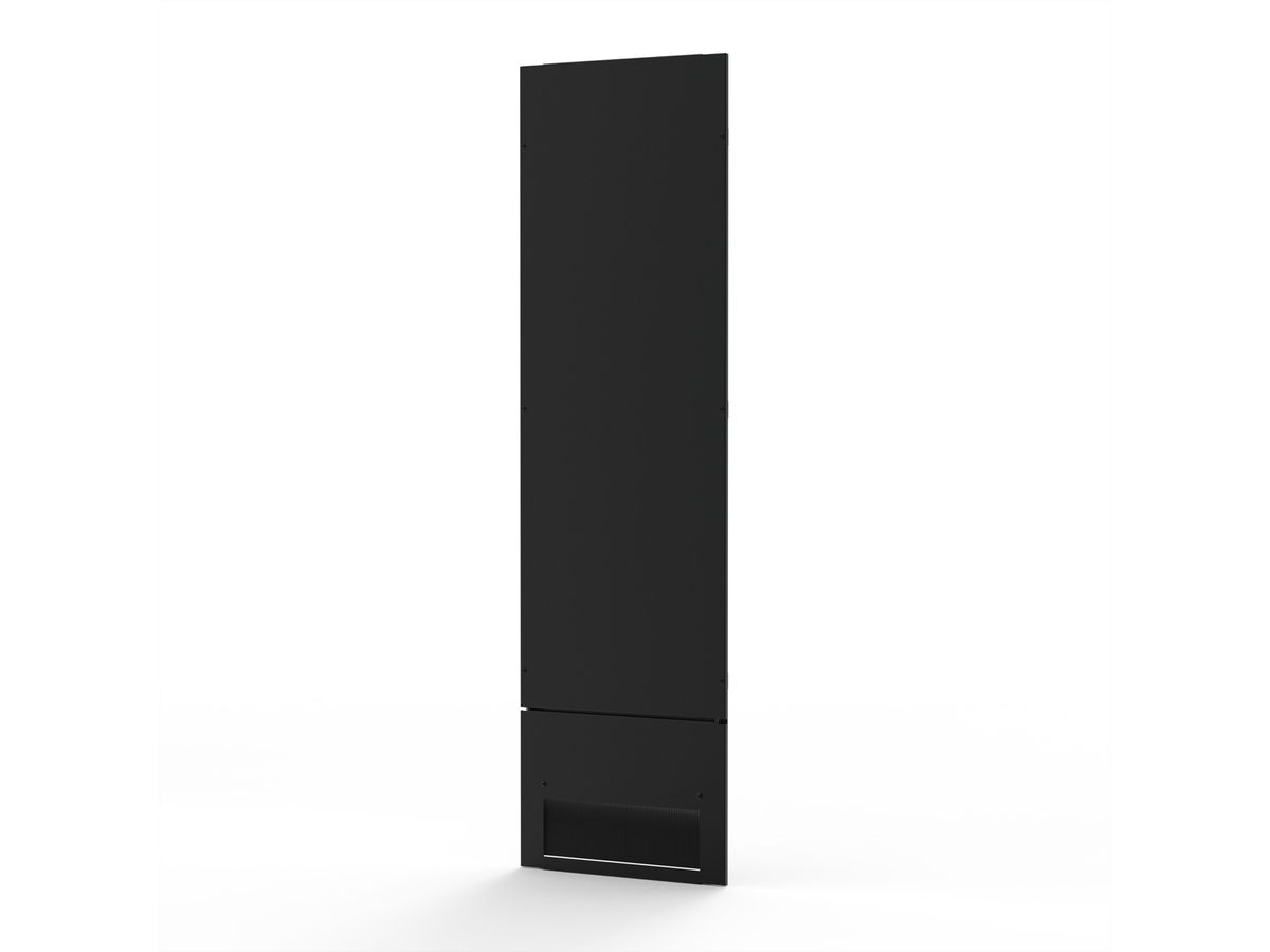 SCHROFF Face arrière réduite + joint balai 1800x600 RAL7021