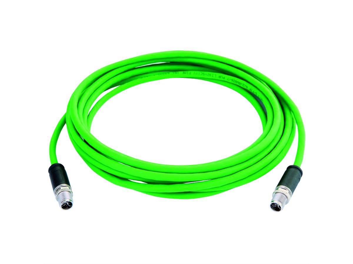 TELEGÄRTNER STX M12x1-M12x1 VL codé X Cat.6A, CP01CP01B-SFTP2607C7-1PUR-A0100 , 1 m
