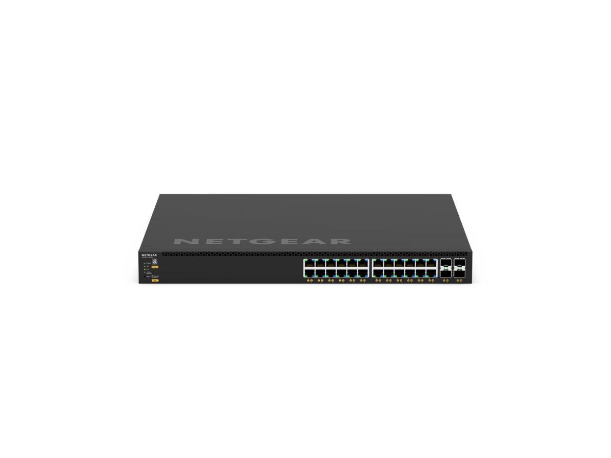 NETGEAR GSM4328-100AJS Géré L3 Gigabit Ethernet (10/100/1000) Connexion Ethernet, supportant l'alimentation via ce port (PoE) 1U Noir
