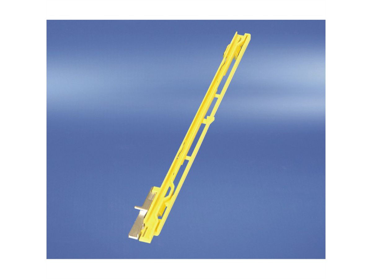 SCHROFF MTCA Rail de guidage, jaune, inférieur, pour modules PM, 10 pièces