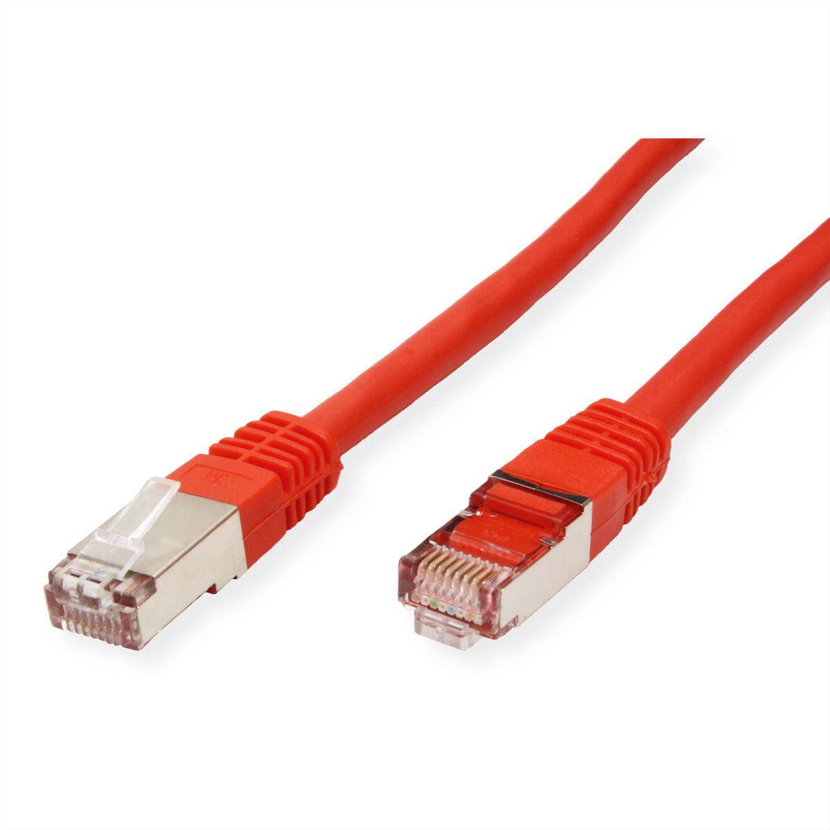 Cordon VALUE Cat.6 (Classe E) S/FTP (PiMF), rouge, 2 m