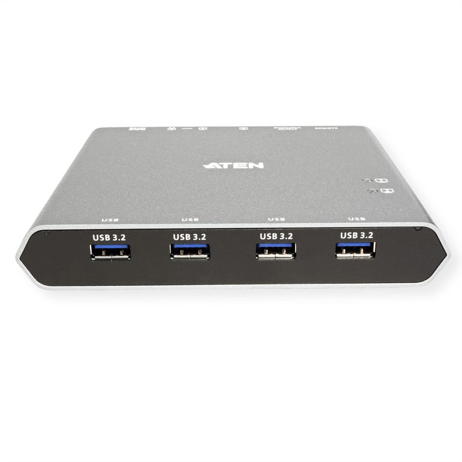 ATEN US3311 Commutateur KVM à 2 ports 4K DisplayPort USB-C avec passage d'alimentation
