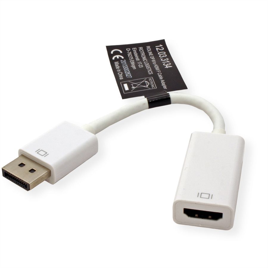 ROLINE Adaptateur DisplayPort - HDMI, DP M-HDMI F