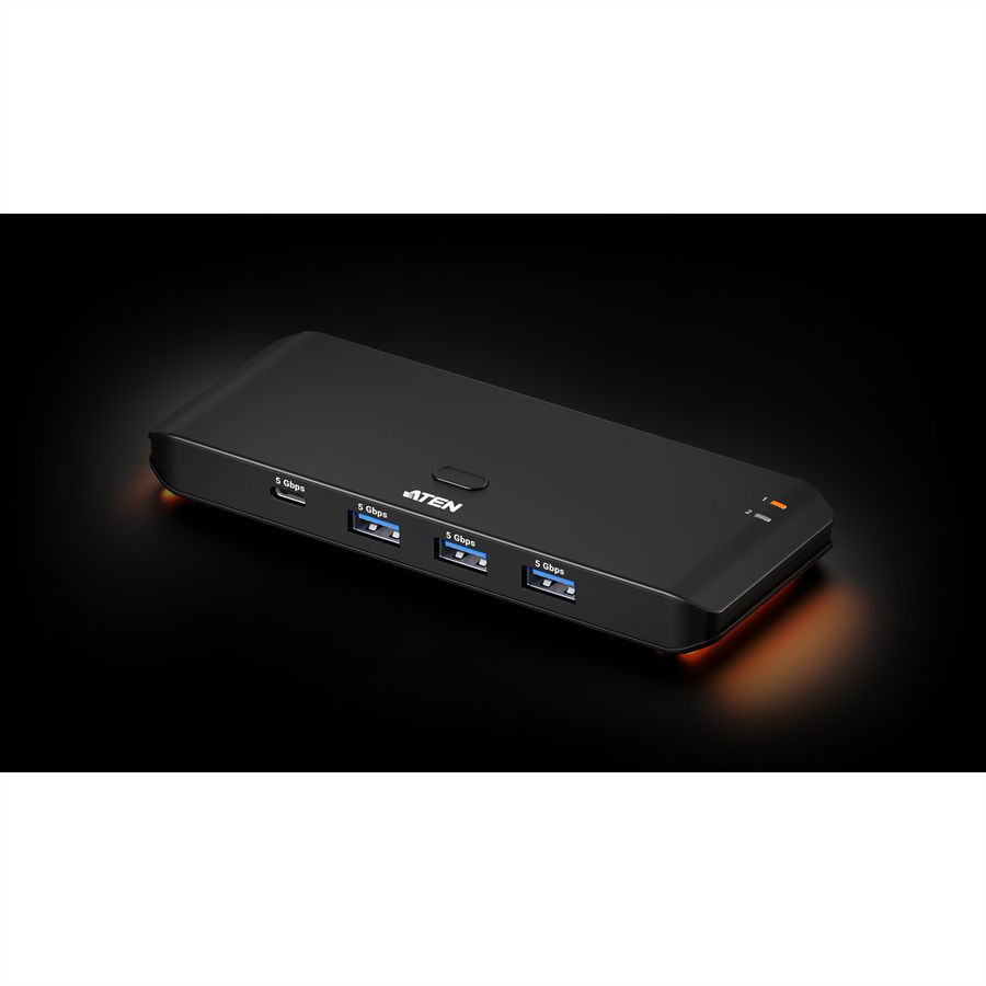 ATEN US4324 Commutateur USB 3.2 Gen 1 partagé 2 x 4