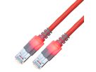 Cordon EasyLan DualBoot LED Cat.6 (Classe E) S/FTP, LSOH, rouge, 25 m