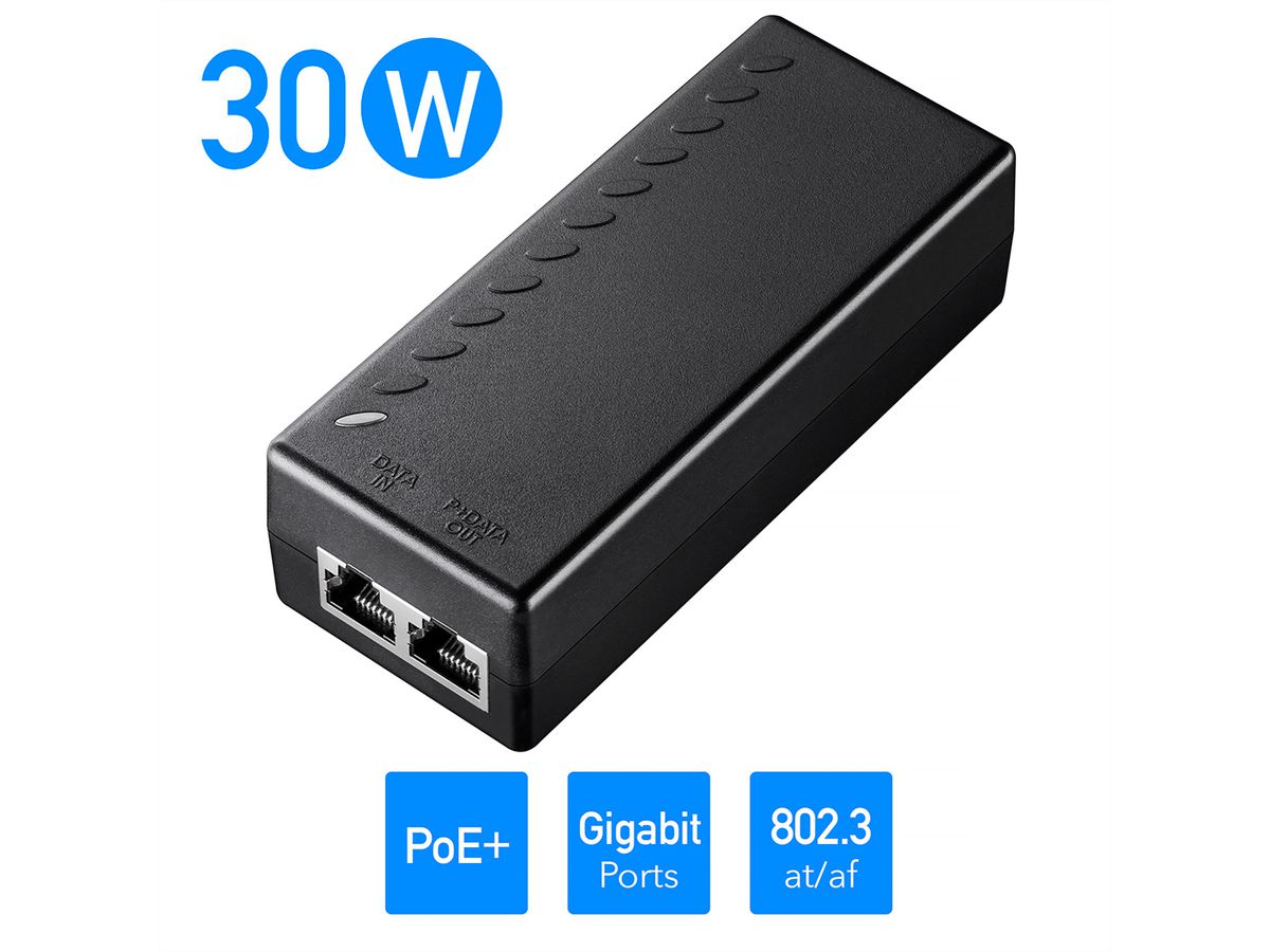 CUDY POE200 Injecteur 30W PoE+/PoE, Gigabit