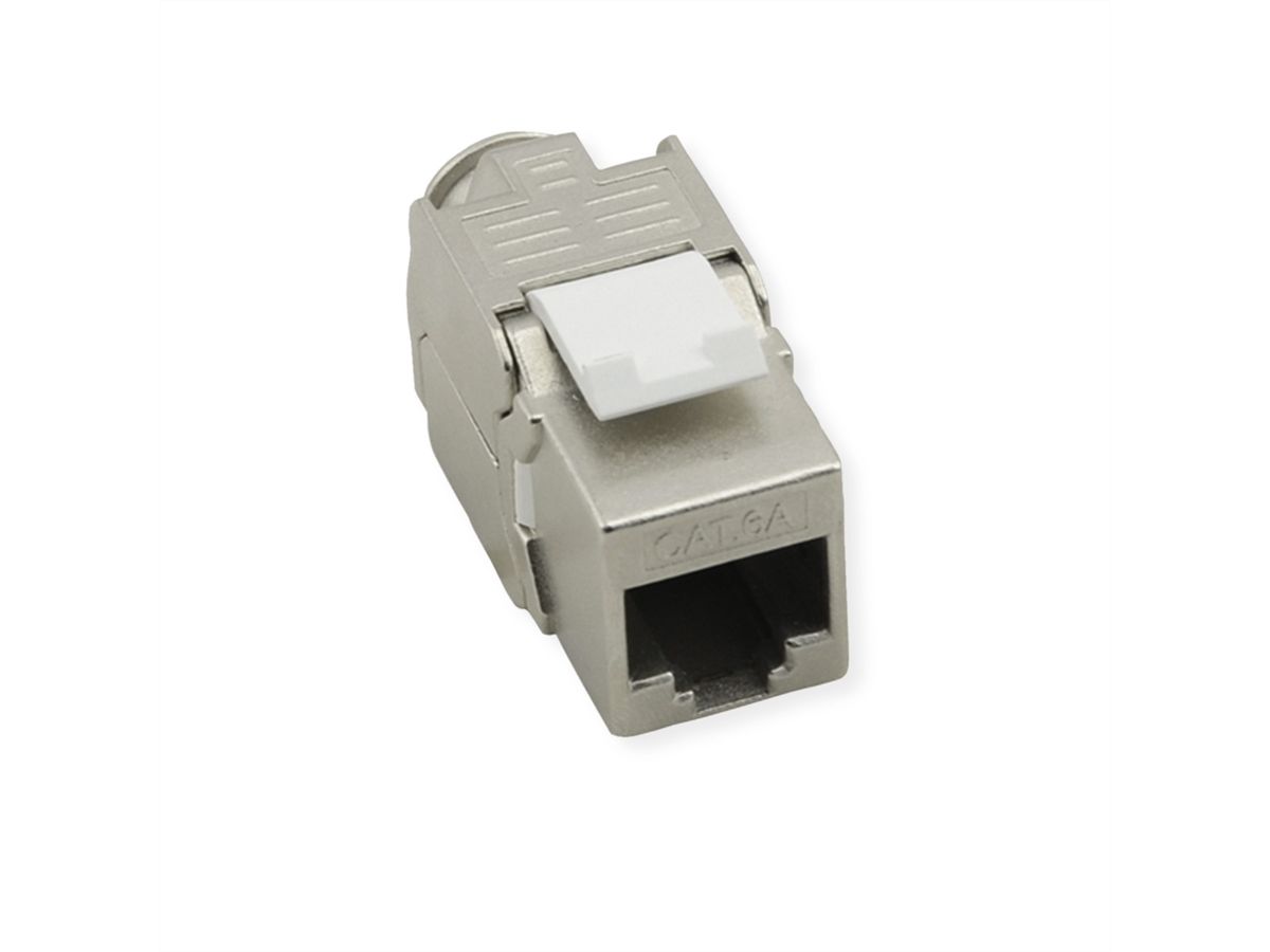 VALUE Keystone Cat.8 (Classe I), blindé, sans outil, argent