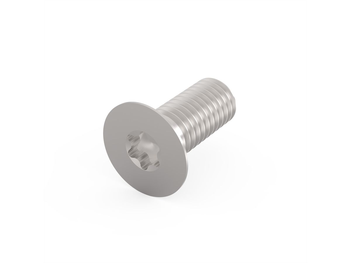 Vis à tête fraisée de SCHROFF, Torx M5x12 mm, acier, zingué, 100 pièces