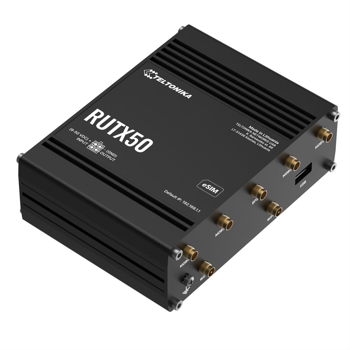 TELTONIKA RUTX50 5G/4G/LTE Routeur industriel eSIM Version