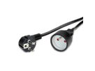 VALUE Câble prolongateur, prise type UTE, noir, 5 m
