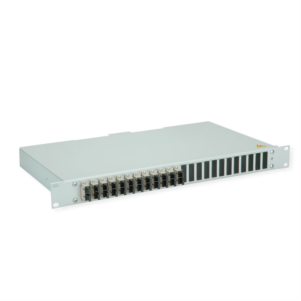 TELEGÄRTNER BASIS eco Panneau fibre optique, 12x SC Duplex, beige, OM2