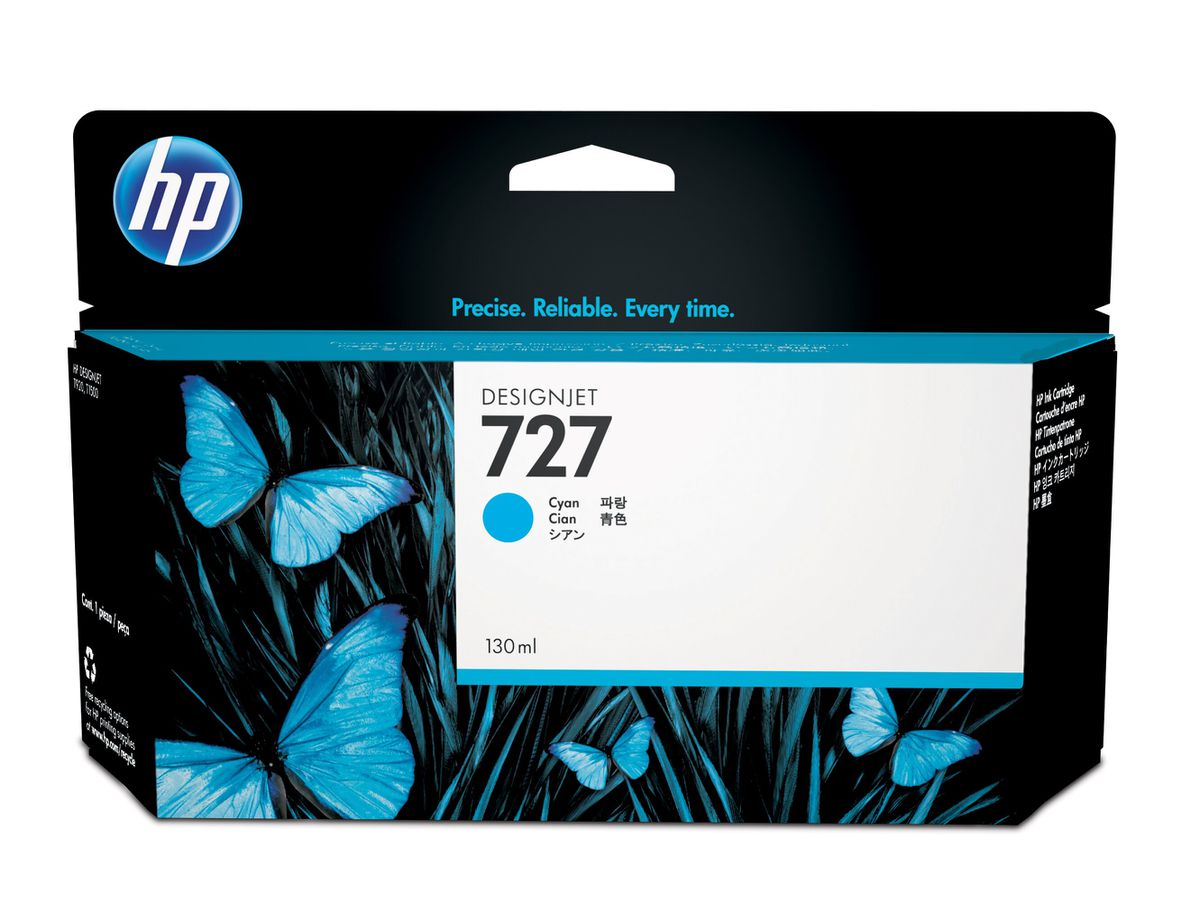 HP 727 cartouche d'encre DesignJet cyan, 130 ml