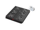ROLINE 19" Unité de ventilation de toit, 6 ventilateurs, Thermostat pour baie serveur, noire