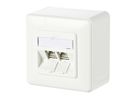 METZ CONNECT C6Amodul 2 ports 180°M AP blanc pur