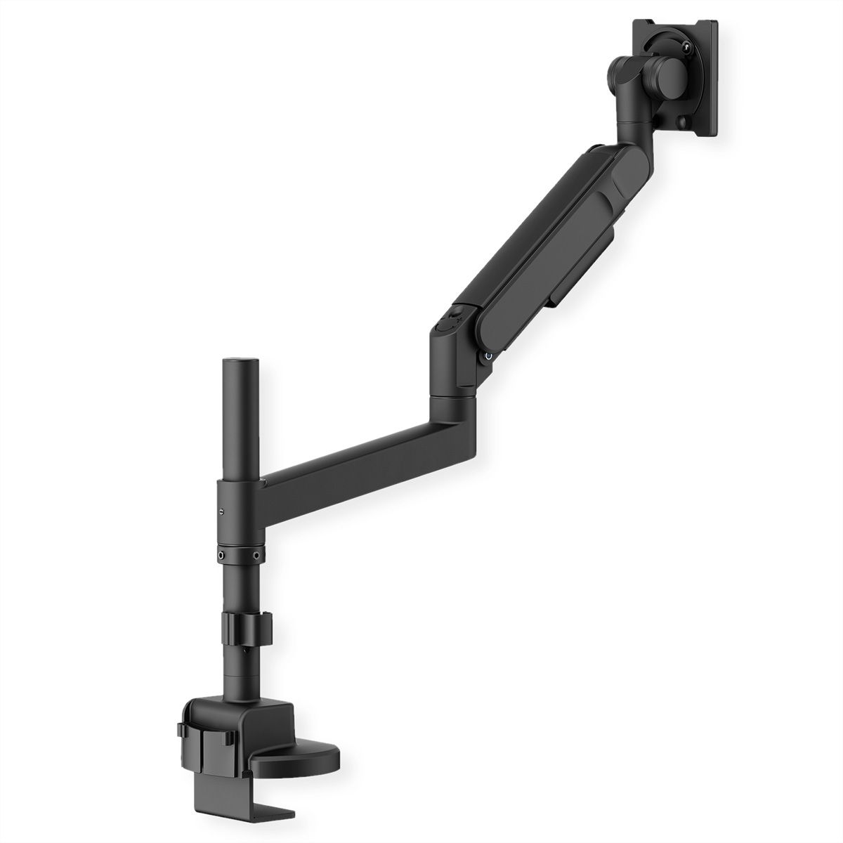 ROLINE Support LCD lourd, montage sur bureau, 4 articulations, jusqu'à 22/27 kg, noir