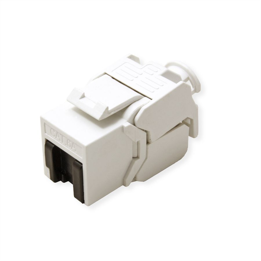 VALUE Keystone Cat.6A (Classe EA), RJ-45, non-blindé, sans outil, blanc