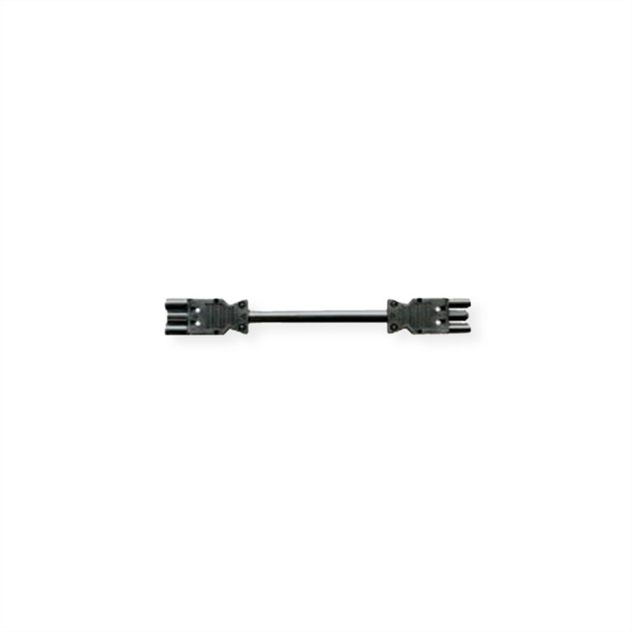 BACHMANN Câble prolongateur GST18-3 Mâle / coupleur, noir, 2 m