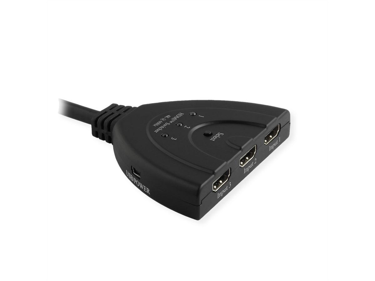 VALUE Switch HDMI, 3 PCs - 1 écran