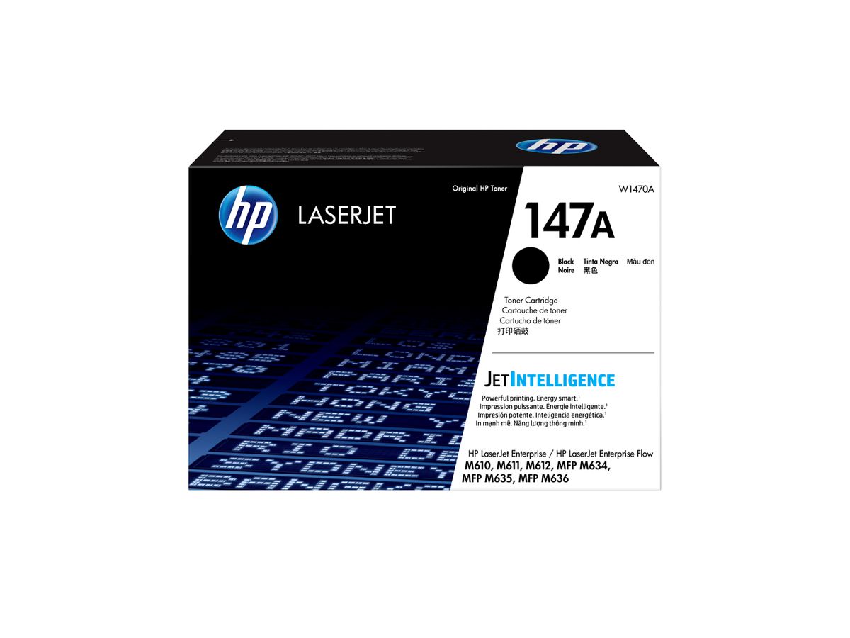 HP LaserJet Cartouche de toner noir 147A authentique