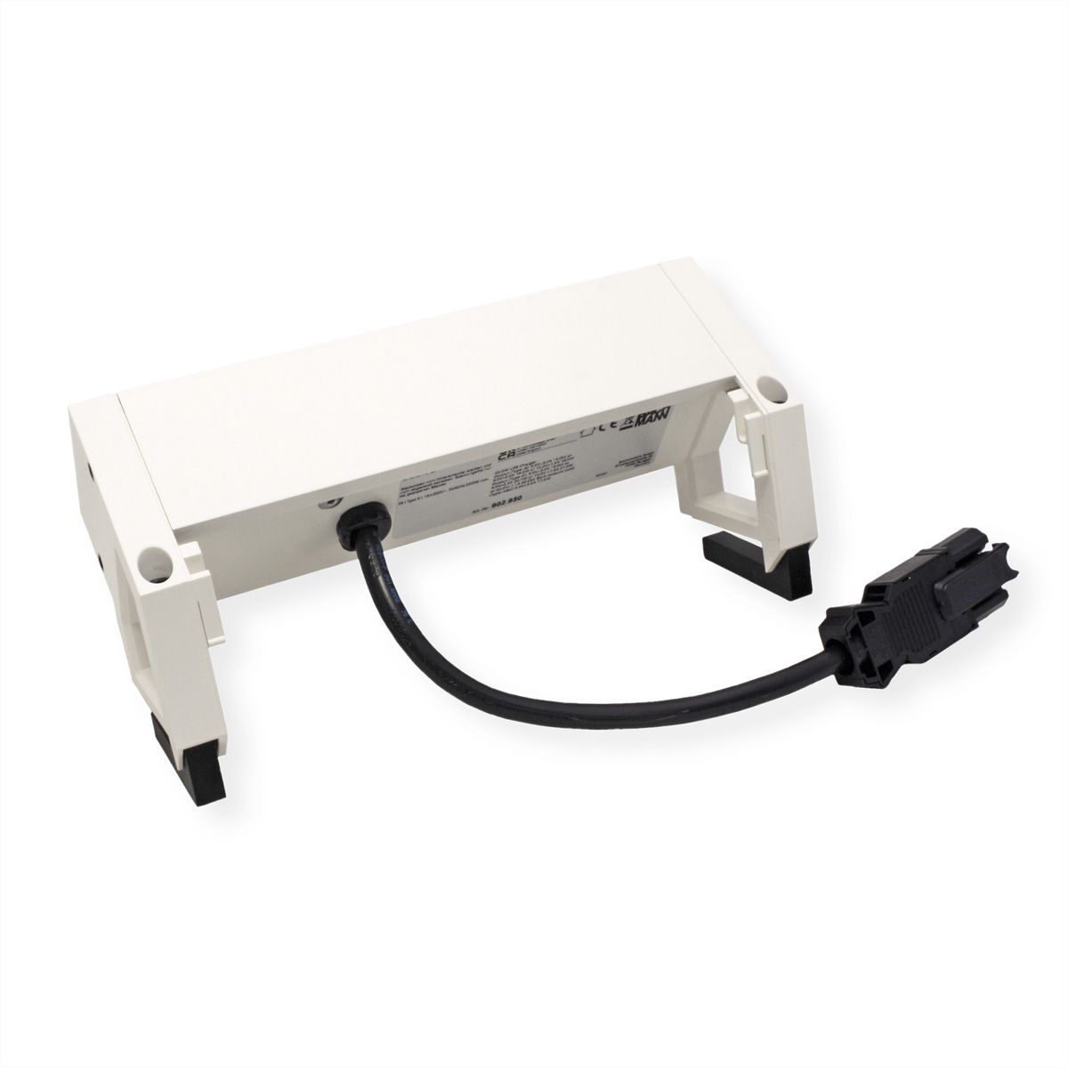 BACHMANN DESK2 2xUTE 1xUSB A/C 22W 0,2m GST18 RAL9010