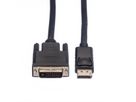 ROLINE Câble DisplayPort DP M - DVI M, LSOH, noir, 5 m