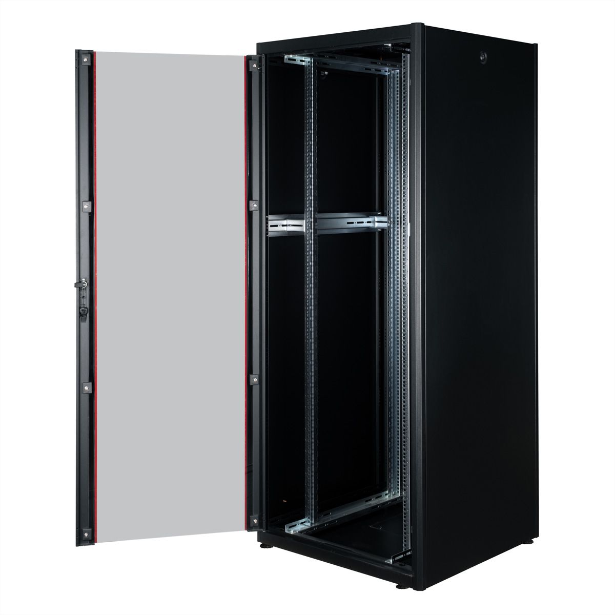 ROLINE 19" Baie réseau Basic 42U, 800x800 LxP Porte verre noir