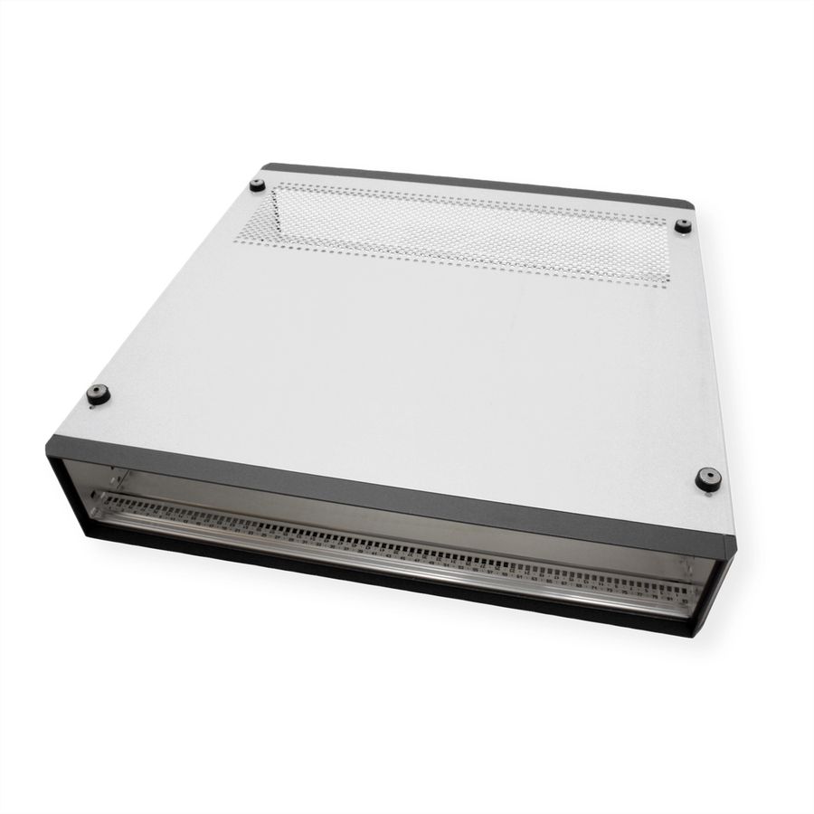 SCHROFF RatiopacPRO, coffret de bureau, blindage rétractable, garniture avant, 2 U, 84 HP, 435 mm