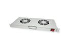 ROLINE 19" Unité de ventilation, 2 ventilateurs, ON/OFF, gris