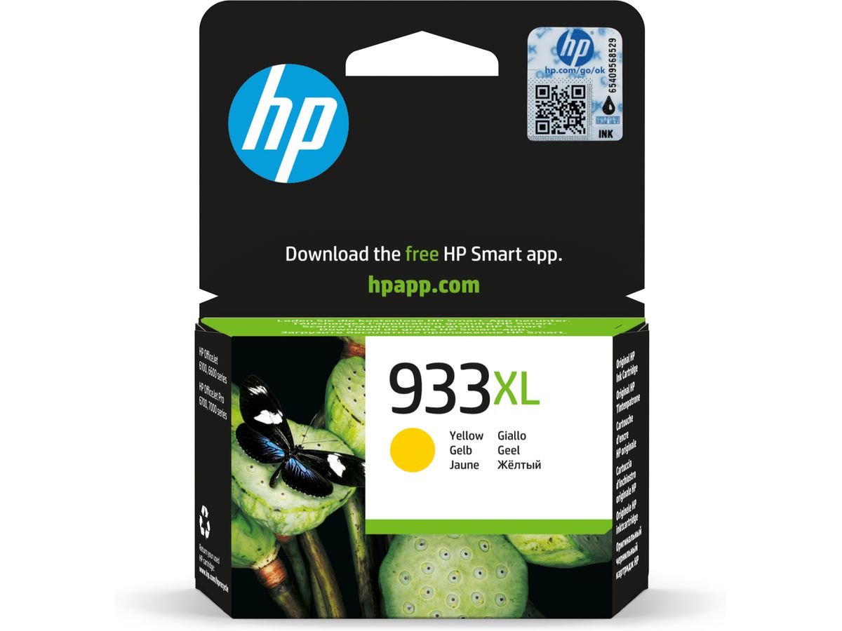 HP 933XL cartouche d'encre jaune grande capacité authentique
