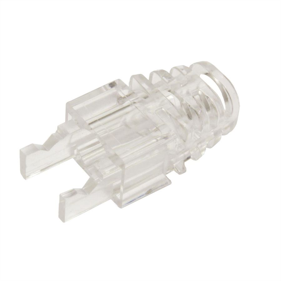 ROLINE Capuchon pour fiche RJ-45 EASY Passthrough, 10 pièces, pour connecteurs Pass-Through, transparent