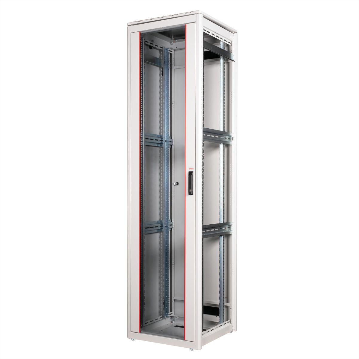 ROLINE 19" Baie réseau Pro 47U, 600x600 LxP Porte verre gris