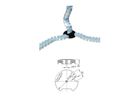 BACHMANN Distributeur Easy-Switch avec raccordement vertical Kabelschlange® Premium noir