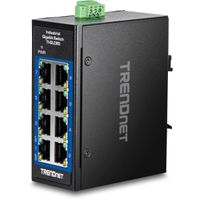 TRENDnet TI-GLC80  Mini switch industriel rail DIN, Gigabit Ethernet à 8 ports
