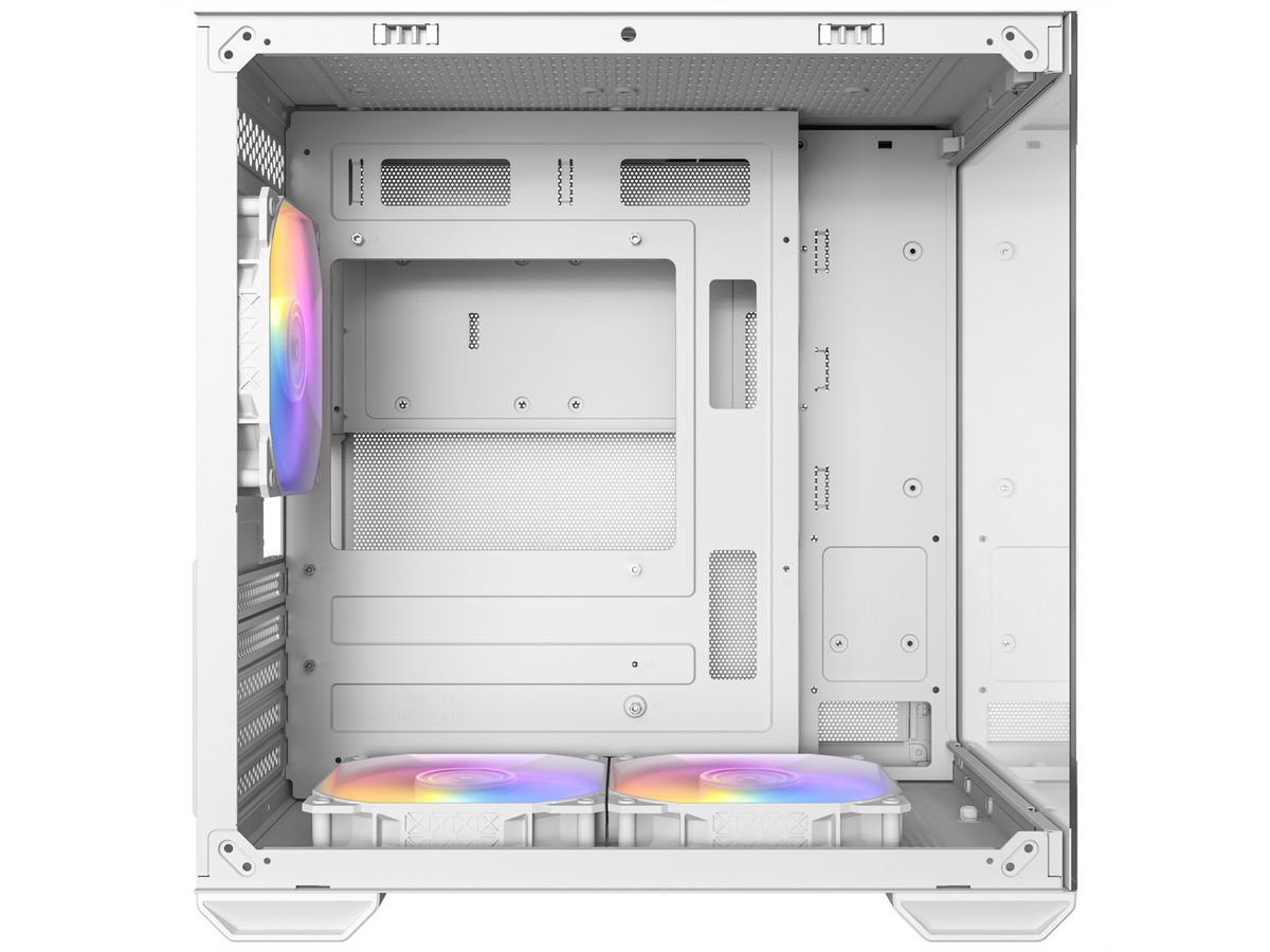 ANTEC CX60M ARGB Boîtier PC Mini Tour Micro-ATX, blanc