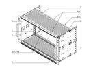SCHROFF EuropacPRO 19" Subrack Kit pour chemin de fer, blindé, EN 50155, CompactPCI, 6 U, 84 HP, 235 mm