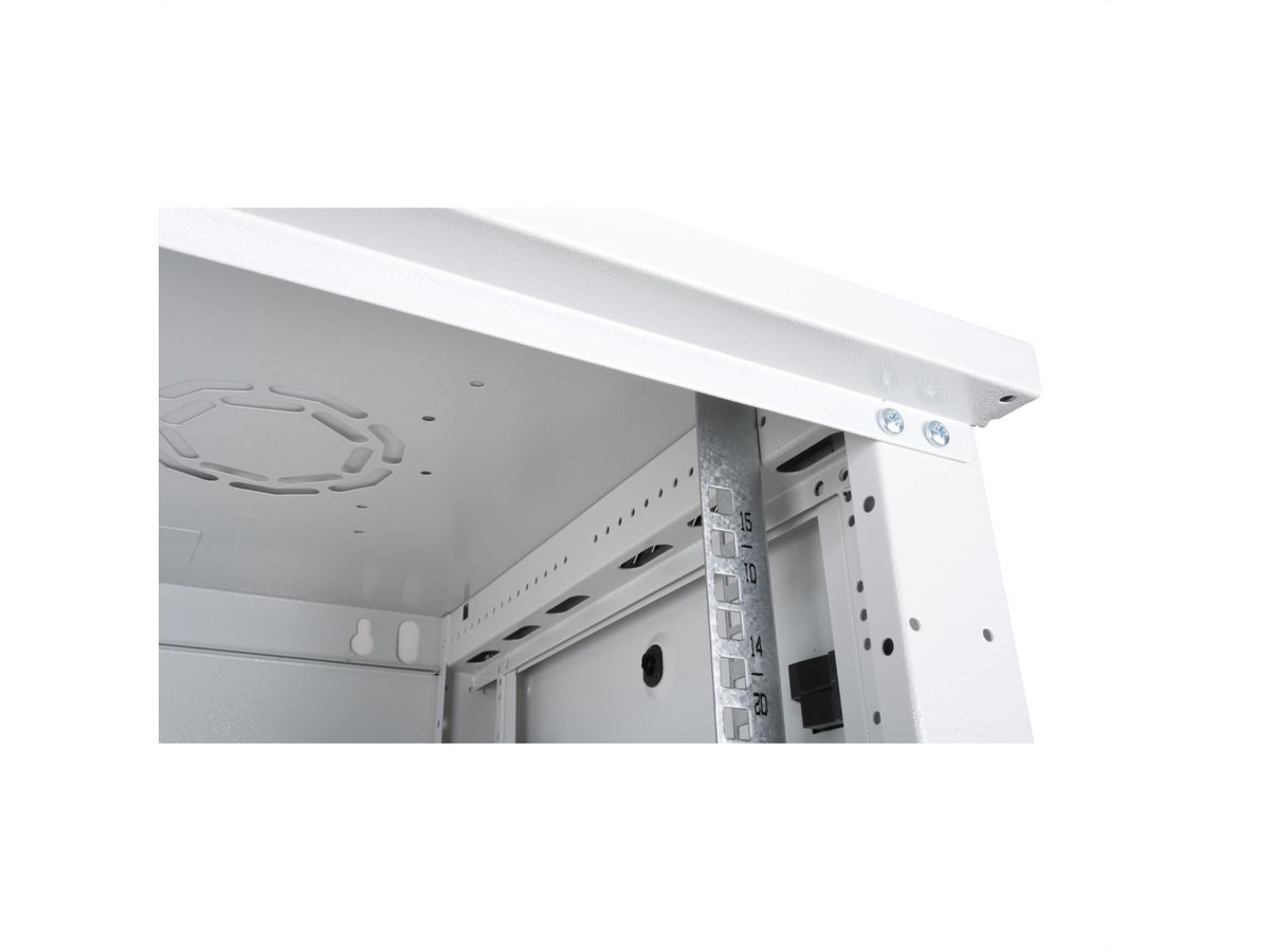 ROLINE 19" Boîtier mural Basic Plus 18U, 600x450 LxP gris