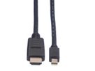 VALUE Mini DisplayPort Câble, Mini DP - HDTV, M/M, noir, 1 m