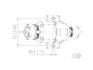 METZ CONNECT E-DAT Industry IP67 V1 boîtiers en saillie + RJ45 insert pour jack de terrain Cat.6 Class EA, T568A