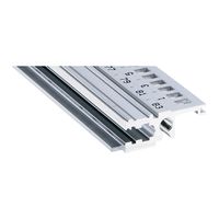 SCHROFF Rail horizontal, frontal, Type L-KD, Light, Short Lip, 28 HP