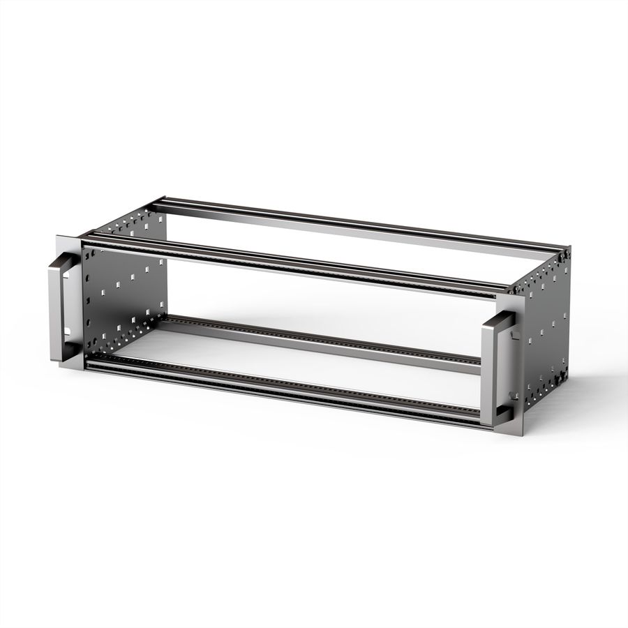 SCHROFF EuropacPRO 19" Kit bac à cartes pour cartes-mères, lourd, blindage rétrofit, avec poignée avant, 3 U, 295 mm