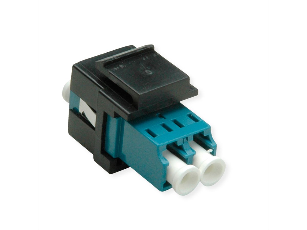 ROLINE Raccord optique LC/LC duplex monomode, Keystone, OS2