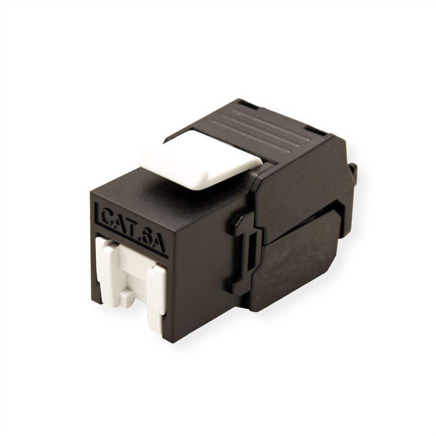 ROLINE Keystone Cat.6A (Classe EA), RJ-45, non-blindé, sans outil, noir