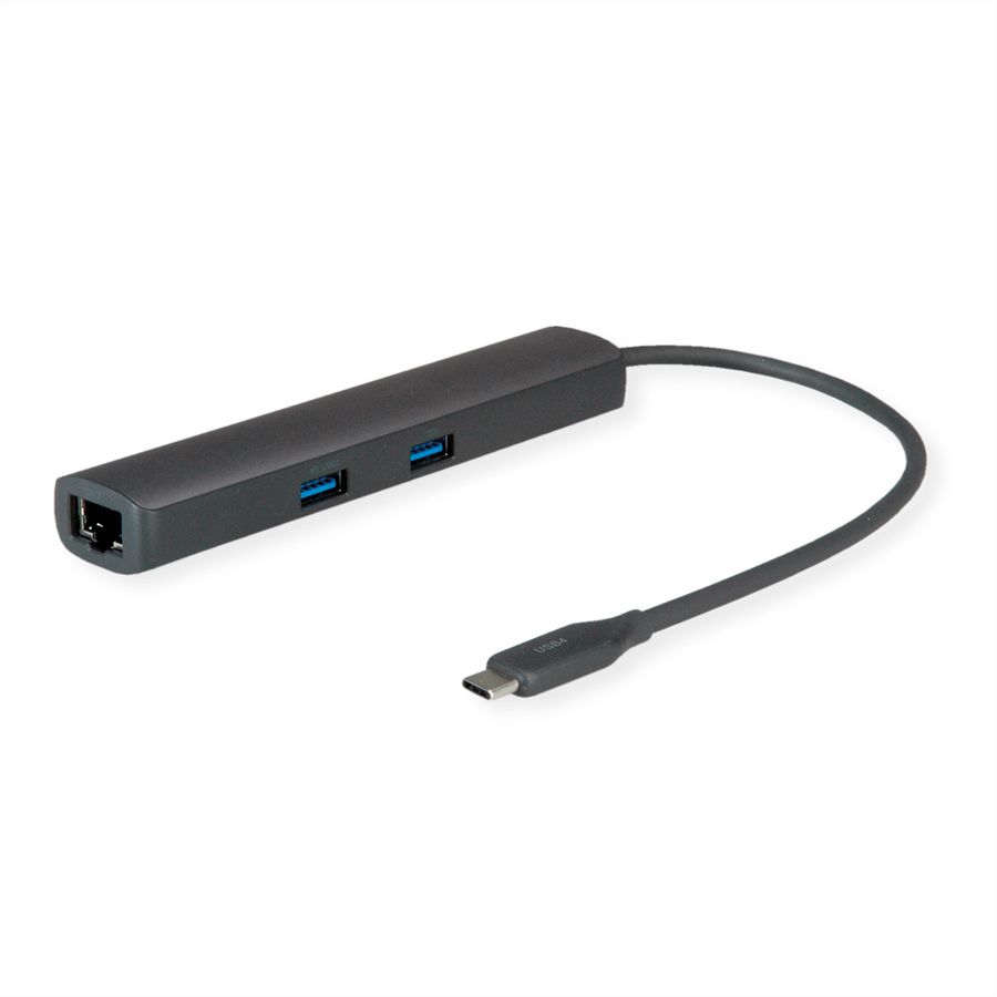 ROLINE Station d'accueil USB type C, HDMI 8K30, 3x USB3.2 Gen2 (2xA + 1xC), 1x PD, 1x 2,5GigaEth