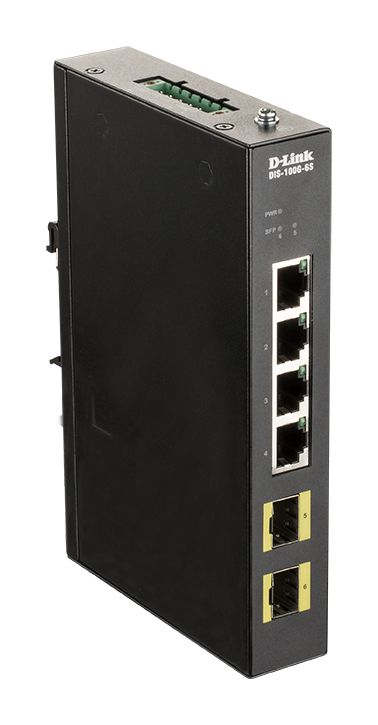 D-Link DIS-100G-6S commutateur réseau Géré Gigabit Ethernet (10/100/1000) Noir