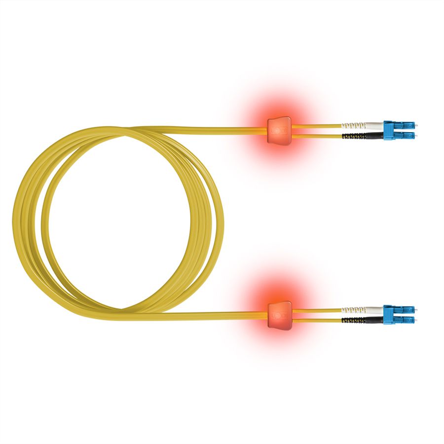 EasyLan Câble FO duplex 9/125µm OS2, LC/LC, jaune, 2 m