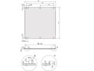 SCHROFF Face avant, profil en U, Refrofit Shielding, 6 U, 16 HP, 2,5 mm, alu, face avant anodisée, face arrière conductrice